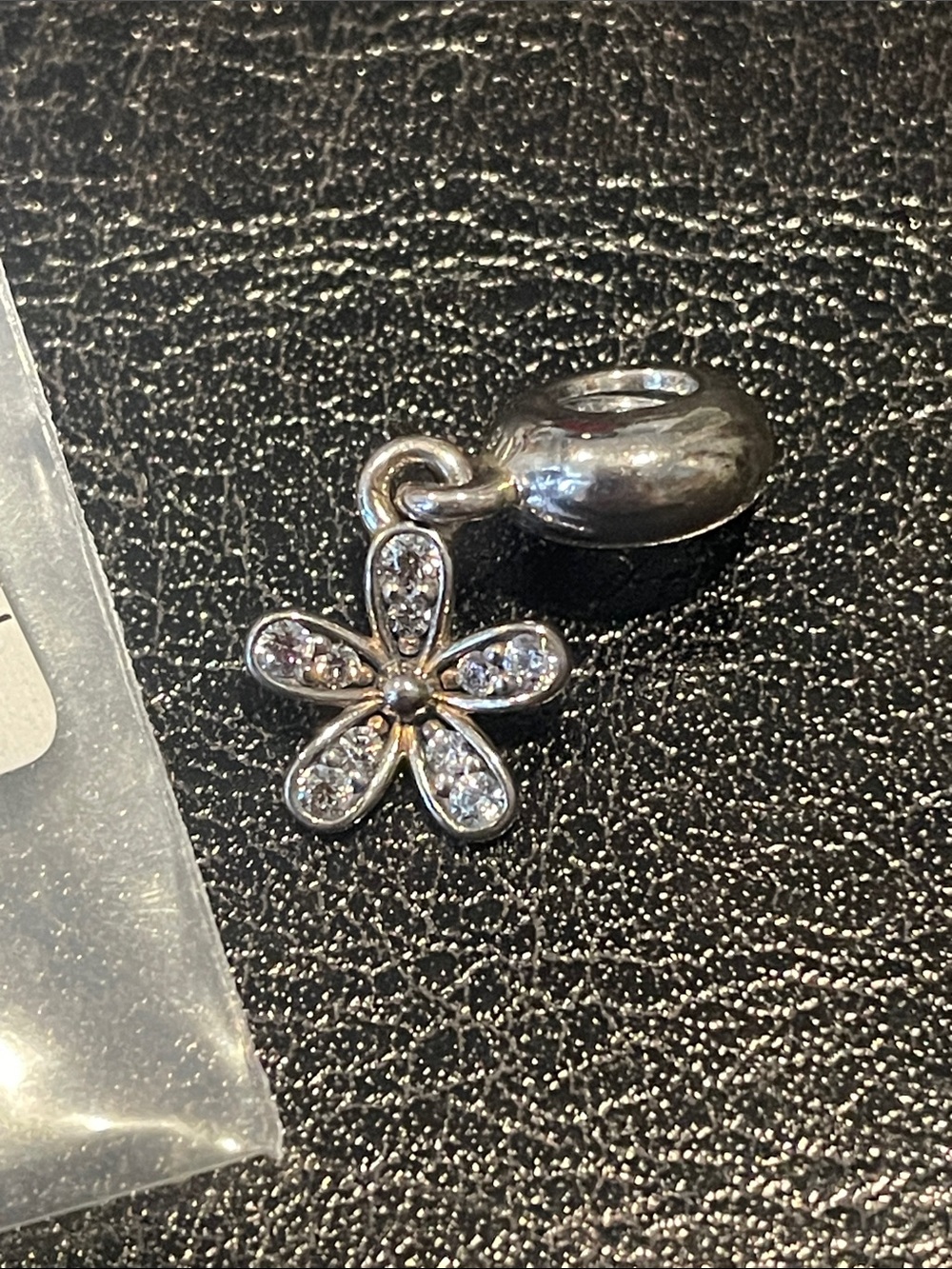 NWT Pandora Cubic Zirconia Flower Charm